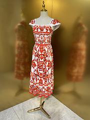 Colestore Dolce & Gabbana Majolica-Print Poplin Dress Multi-colored Draped cups - 5
