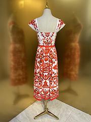 Colestore Dolce & Gabbana Majolica-Print Poplin Dress Multi-colored Draped cups - 2