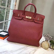 Colestore Hermes HAC 40 Togo Rouge Grenat with Palladium Hardware 40x37x24cm - 1