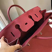 Colestore Hermes HAC 40 Togo Rouge Grenat with Palladium Hardware 40x37x24cm - 6