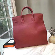 Colestore Hermes HAC 40 Togo Rouge Grenat with Palladium Hardware 40x37x24cm - 5