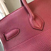 Colestore Hermes HAC 40 Togo Rouge Grenat with Palladium Hardware 40x37x24cm - 3