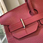 Colestore Hermes HAC 40 Togo Rouge Grenat with Palladium Hardware 40x37x24cm - 4