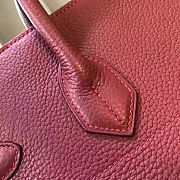 Colestore Hermes HAC 40 Togo Rouge Grenat with Palladium Hardware 40x37x24cm - 2