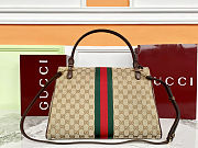 Colestore Gucci Paparazzo Large top Handle Bag Sand and Brown GG canvas 37 x 29 x 13 cm - 2