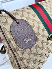 Colestore Gucci Paparazzo Large top Handle Bag Sand and Brown GG canvas 37 x 29 x 13 cm - 3