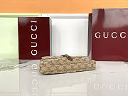 Colestore Gucci Aperitivo medium shoulder bag Sand and dark brown GG canvas 26 x 14.5 x 3.5 cm - 6