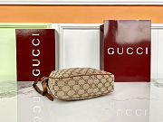 Colestore Gucci Diana Small Shoulder Bag Beige and dark brown GG canvas 24 x 15 x 5 cm - 4