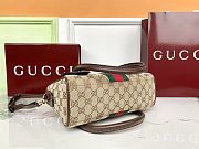 Colestore gucci Borsetto Medium Boston Bag Sand and dark brown GG canvas 28 x 15 x 10 cm - 2