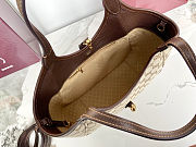 Colestore Gucci Mercato small tote bag Sand and dark brown GG canvas 26 x 23 x 11 cm - 4