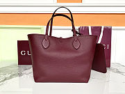 Colestore Gucci  Totissima Reversible Leather Tote Bag in Burgundy  30 (50) x 27 x 23 cm - 5