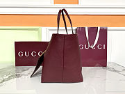 Colestore Gucci  Totissima Reversible Leather Tote Bag in Burgundy  30 (50) x 27 x 23 cm - 6