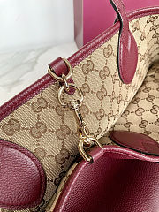 Colestore Gucci  Totissima Reversible Leather Tote Bag in Burgundy  30 (50) x 27 x 23 cm - 2
