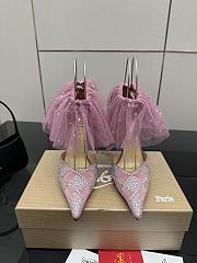 Colestore Christian Louboutin doria offenbee 105 Pumps Pink Satin Women Ankle Strap - 1