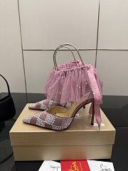Colestore Christian Louboutin doria offenbee 105 Pumps Pink Satin Women Ankle Strap - 6