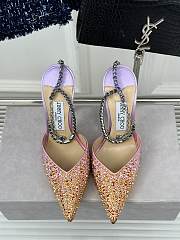 Colestore Jimmy Choo Saeda 80 Embellished Pumps in Purple - 3