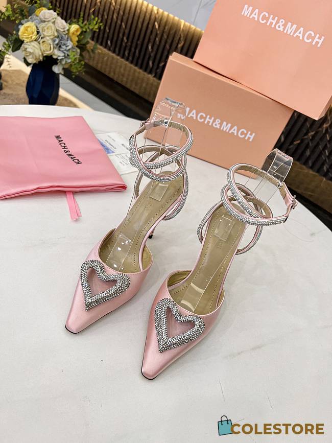 Colestore Mach & Mach Crystal Triple Heart Platform Pumps - 1