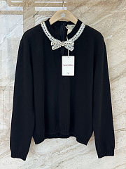 Colestore Valentino Garavani  embroidered wool sweater Black - 1