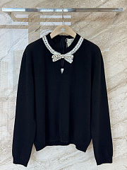 Colestore Valentino Garavani  embroidered wool sweater Black - 4