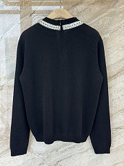 Colestore Valentino Garavani  embroidered wool sweater Black - 3