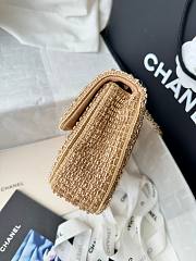 Colestore Chanel Evening Bag   Knit, Pearls & Gold-Tone Metal  Gold 21x14x8cm - 6