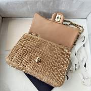 Colestore Chanel Evening Bag   Knit, Pearls & Gold-Tone Metal  Gold 21x14x8cm - 2