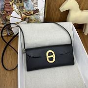 Colestore Hermes Maillon To Go wallet Black in Epsom calfskin  Yellow gold plated  24 x 10.5 x 2.5 cm - 1