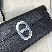 Colestore Hermes Maillon To Go wallet Black in Epsom calfskin Palladium plated 24 x 10.5 x 2.5 cm - 3