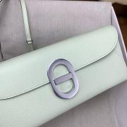 Colestore Hermes Maillon To Go wallet Vert Fizz in Epsom calfskin Palladium plated 24 x 10.5 x 2.5 cm - 6