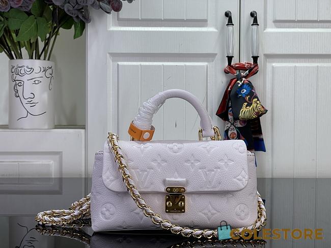 Colestore  Louis Vuitton Nano Madeleine Monogram Empreinte Leather Sweet Lavender 21 x 12.5 x 6 cm - 1