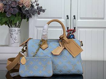 Colestore Louis Vuitton Speedy P9 Bandoulière 25 Golden Silk Blue 25 x 15 x 15 cm
