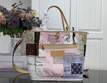 Colestore Louis Vuitton Neverfull Inside Out MM Monogram coated canvas M28376 47 x 28 x 14 cm