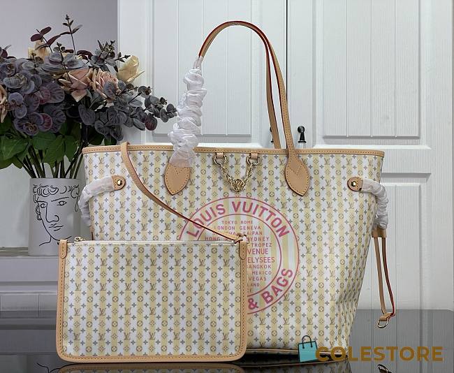 Colestore Louis Vuitton Neverfull MM LV Stamp Banana 47 x 28 x 14 cm - 1