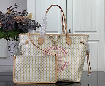Colestore Louis Vuitton Neverfull MM LV Stamp Banana 47 x 28 x 14 cm