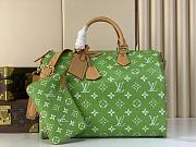 Colestore Louis Vuitton Speedy P9 Bandoulière 40 Monogram Leaf Ostrich leather 40 x 26 x 23 cm - 1