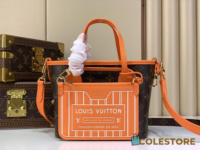 Colestore Louis Vuitton Neverfull Bandoulière Inside Out BB Monogram Orange 16.5 x 11 x 26.5cm - 1