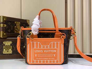 Colestore Louis Vuitton Neverfull Bandoulière Inside Out BB Monogram Orange 16.5 x 11 x 26.5cm