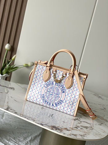 Colestore Louis Vuitton  LV Stamp OnTheGo PM Blue 25 x 19 x 11.5 cm
