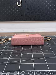 Colestore Chanel Large Vanity with chain Grained Calfskin & Gold-Tone Metal  Pink 15 x 23 x 5cm - 6
