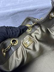Colestore Chanel 25 Mini Handbag Grained Calfskin & Gold-Tone Metal Dark Olive 20x22x12.5cm - 5