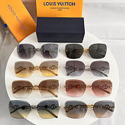 Colestore Louis Vuitton LV Jewel Pearl Square Sunglasses 65口17-145 - 1