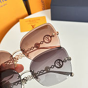 Colestore Louis Vuitton LV Jewel Pearl Square Sunglasses 65口17-145 - 2