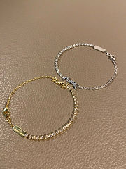 Colestore YSL Saint Laurent Cassandre Charm Bracelet In Metal And Rhinestone - 2