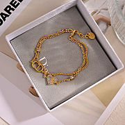 Colestore Dior Clair D Lune Bracelet Gold-Finish Metal and Sparkling Crystals - 1