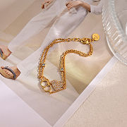 Colestore Dior Clair D Lune Bracelet Gold-Finish Metal and Sparkling Crystals - 2