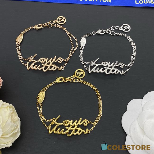 Colestore Louis Vuitton LV Script Bracelet - 1