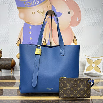 Colestore  Louis Vuitton Low Key Cabas MM  Prussian Blue 47 x 30 x 14cm