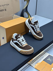 Colestore Louis Vuitton LV Tilted Sneaker Brown Suede calf leather - 3