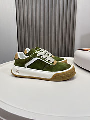 Colestore Louis Vuitton LV Tilted Sneaker Green Suede calf leather - 4