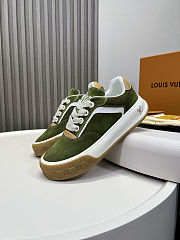 Colestore Louis Vuitton LV Tilted Sneaker Green Suede calf leather - 2
